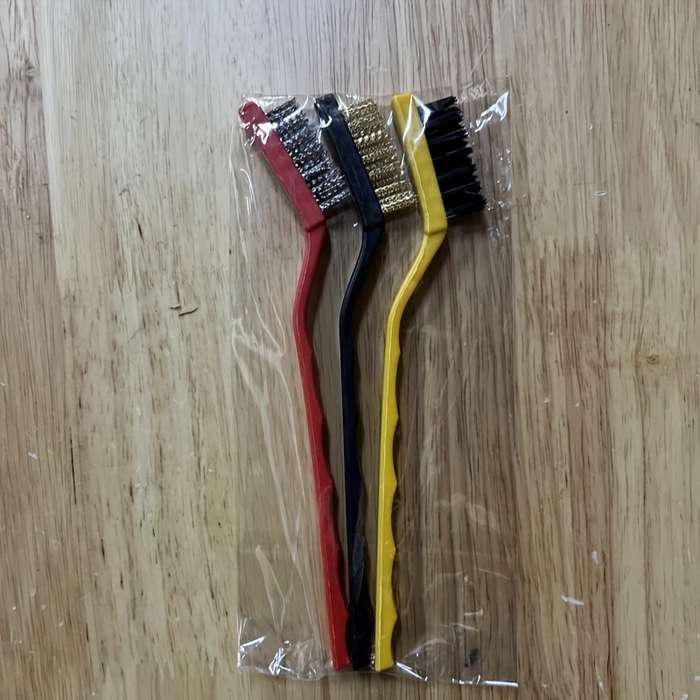 3pcs Mini Stainless Steel Rust Brush Set