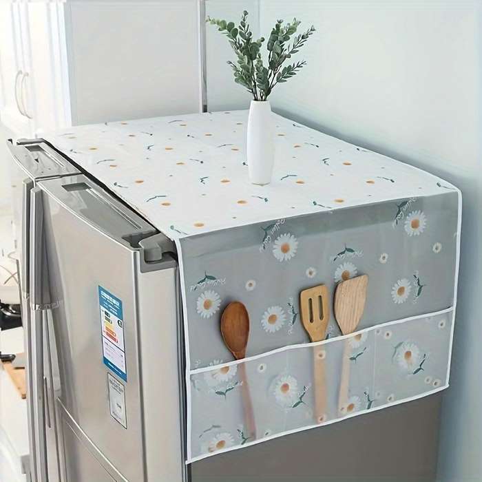 Refrigerator Dust Cover with Storage Bag