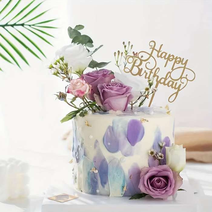 5pcs Large Birthday Cake Decoration Supplies