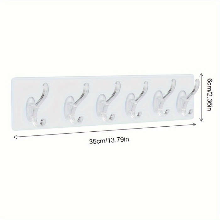 Easy-Install Transparent Adhesive Hooks