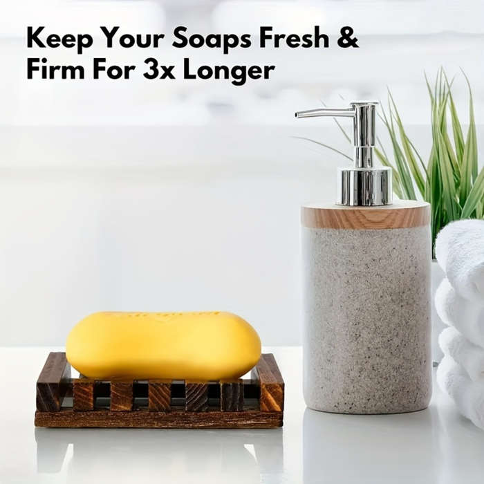 Elegant Wooden Soap Dish