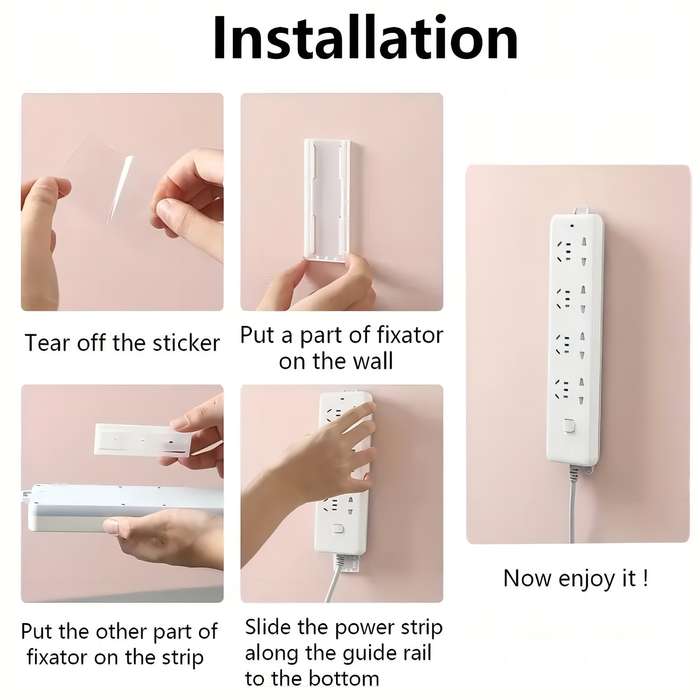 3pcs Punch-Free Socket Holder
