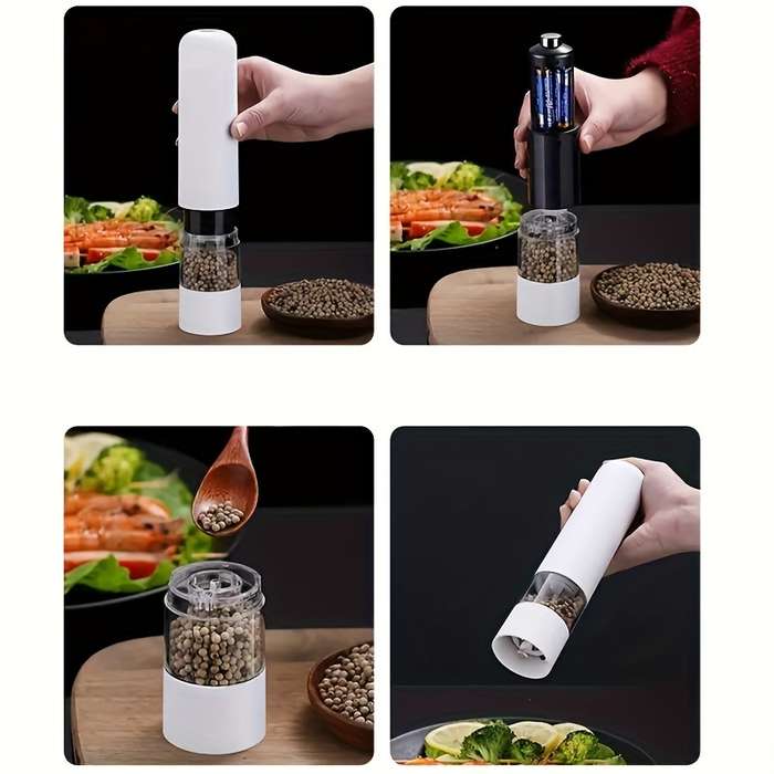 Electric Salt And Pepper Grinder Set
