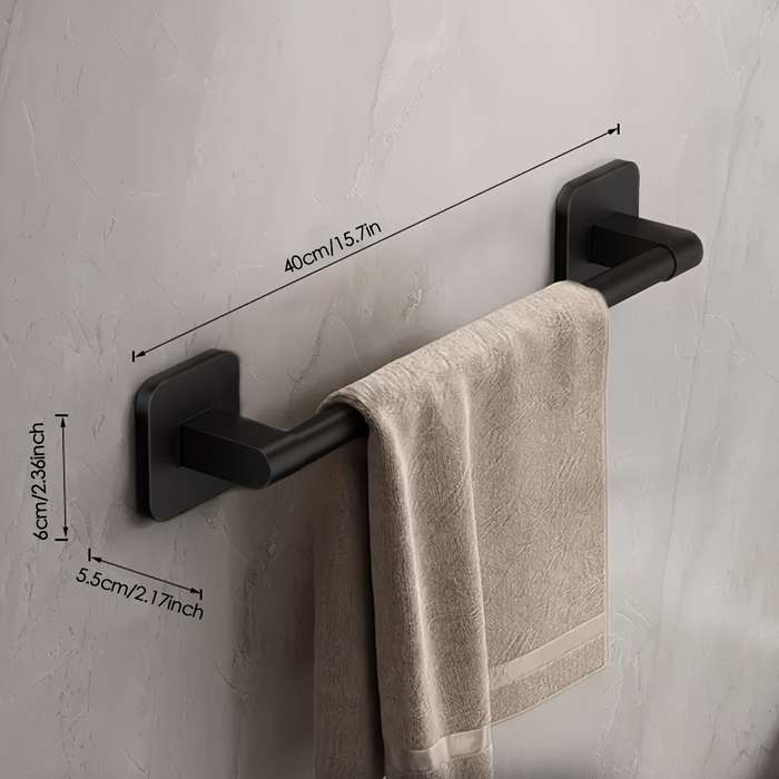 Easy-Install Aluminum Towel Bar