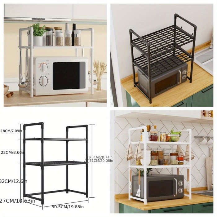 Sturdy Metal Kitchen Microwave Stand