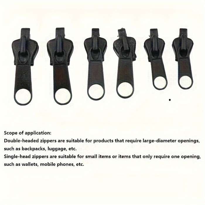 6pcs Instant Zipper Repair Kit with Universal Design