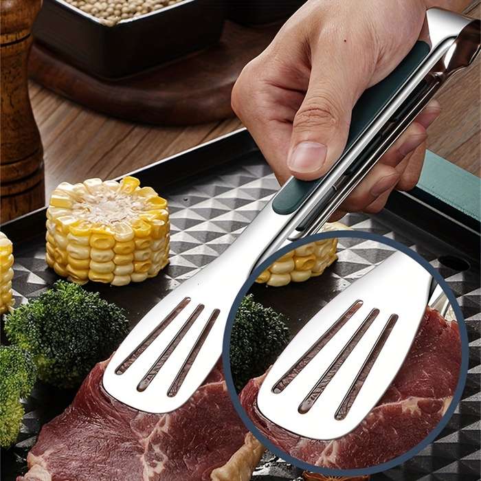 3pc Durable Stainless Steel Tongs