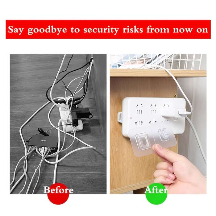 10 Pairs of Powerful Adhesive Hooks with No TraceUtility