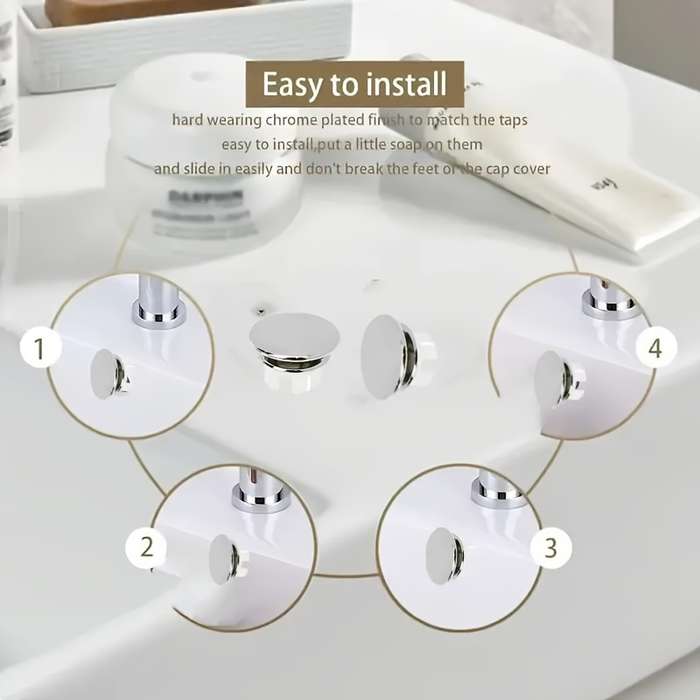 2pcs Double Ring Sink Overflow Covers