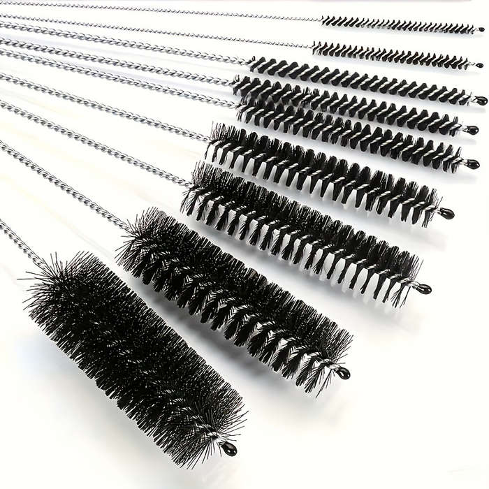 Multi-Function Cleaning Brush Set With Stainless Steel Bristles