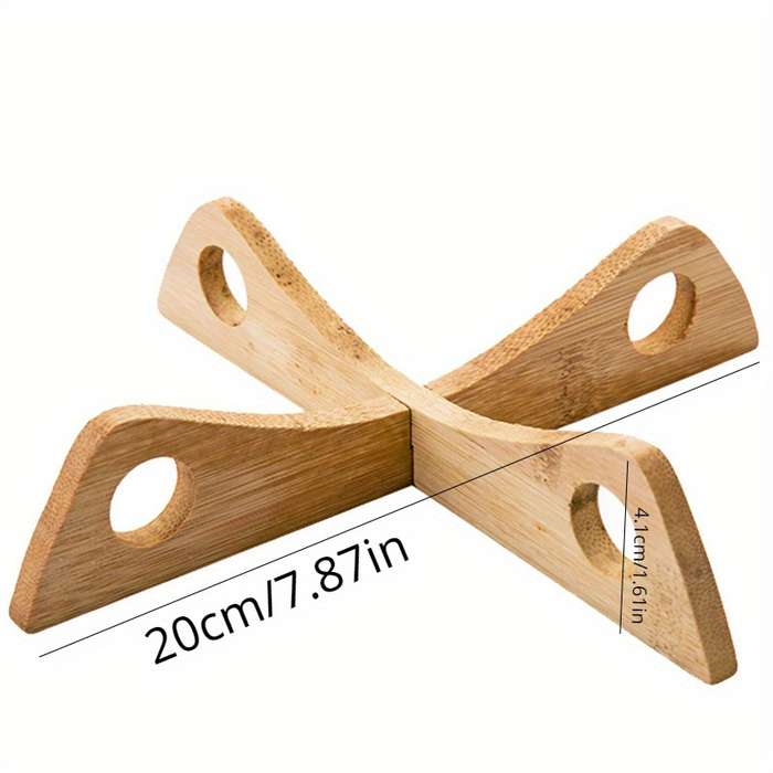 Bamboo Pot Rack with Insulated Cup