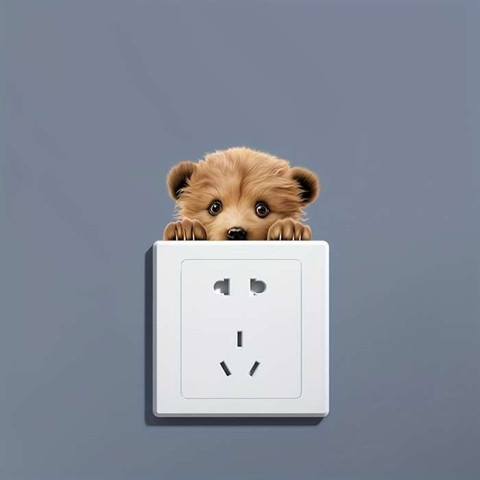 Little brown bear switch decal