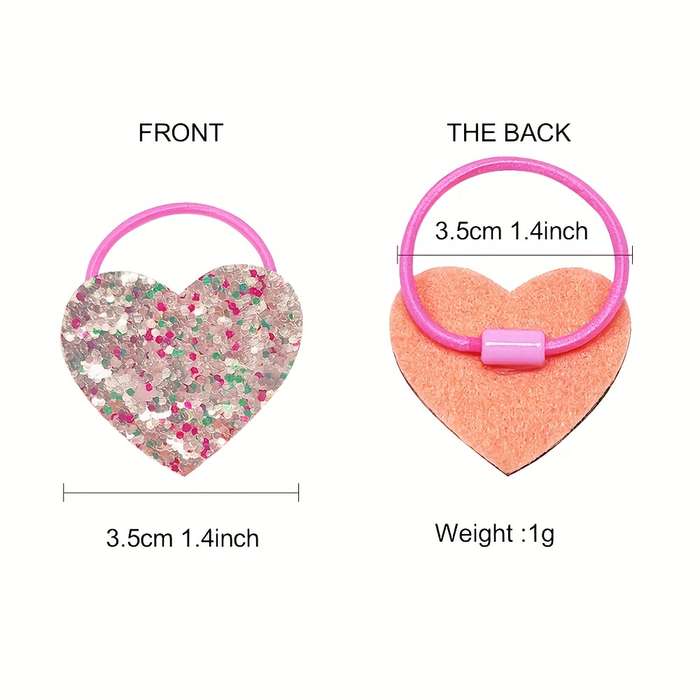 18pcs Sparkle Hair Tie Set for Girls