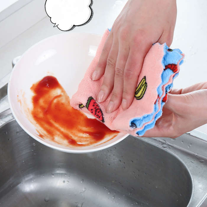 Cartoon Print Reusable Cleaning Cloths