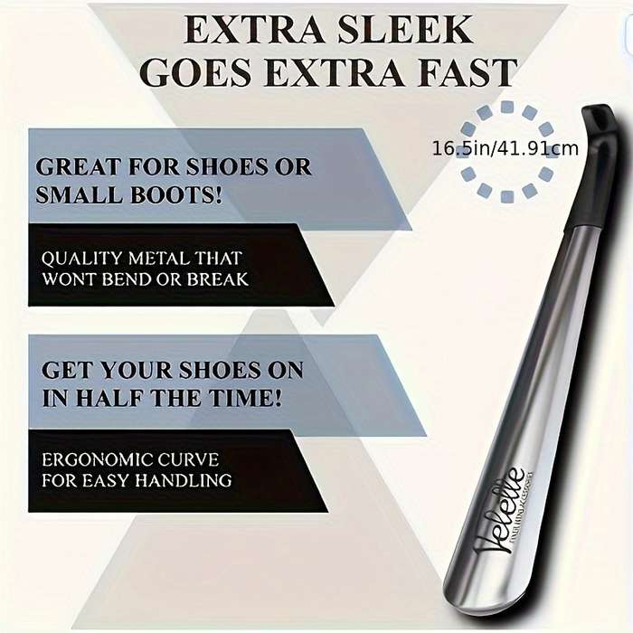 Steel Shoehorn with Long Handle
