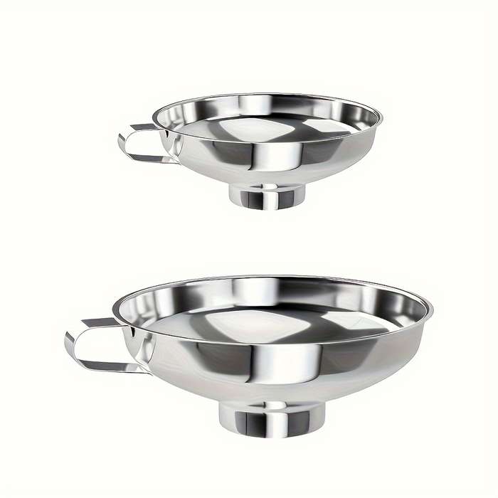 2pcs Stainless Steel Funnel Set For Mason Jars