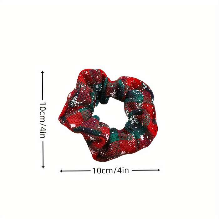 Christmas Charm Hair Scrunchies Set