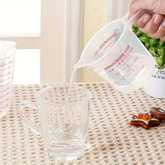 1 set of 5 graduated measuring spoons and 1 handle stackable graduated measuring cups