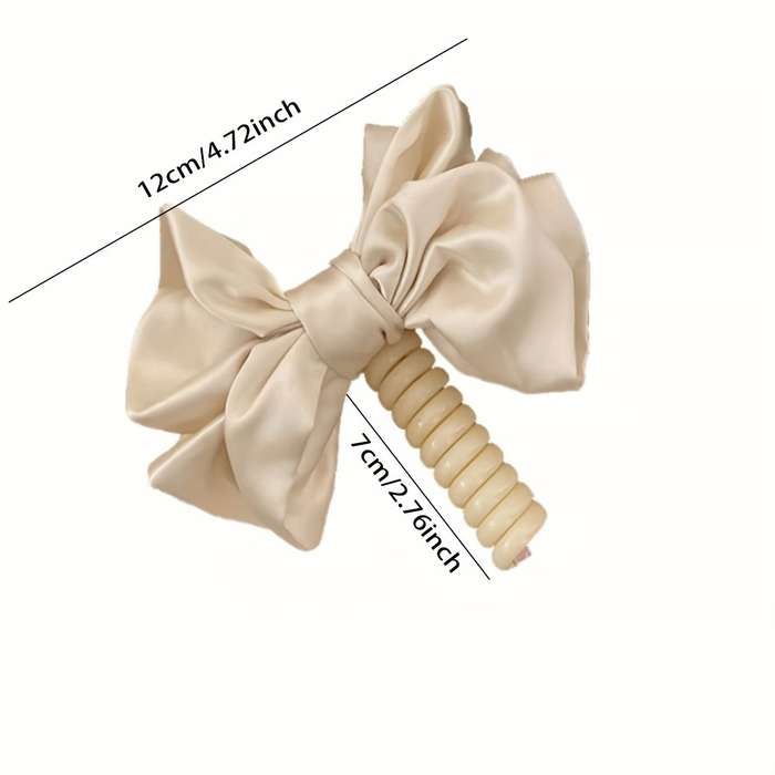 Elegant Bowknot Spiral Hair Tie