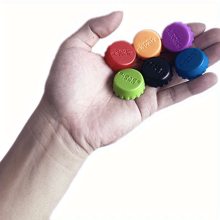6-Pack Silicone Reusable Bottle Caps