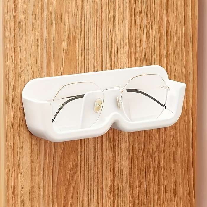 1pc Adhesive Wall-Mounted Bathroom Storage Shelf For