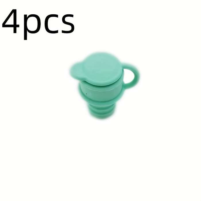 4pcs Silicone Wine Stoppers -