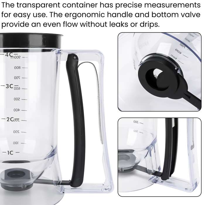 1pc  Non-Stick Plastic Cupcake Batter Dispense