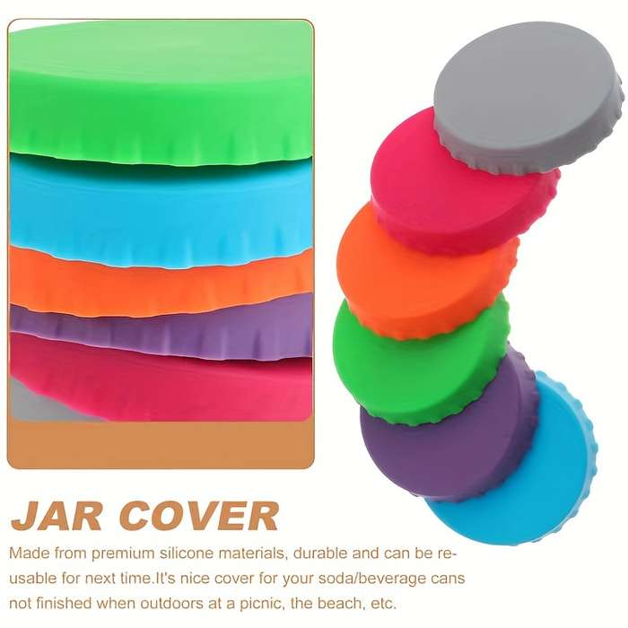 6pcs Soda Silicone Can Covers