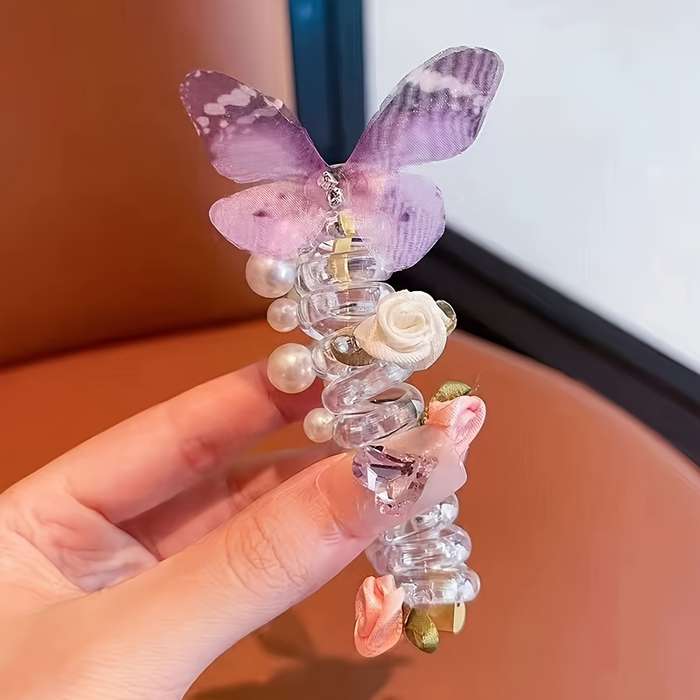 Chic Butterfly Spiral Hair Tie