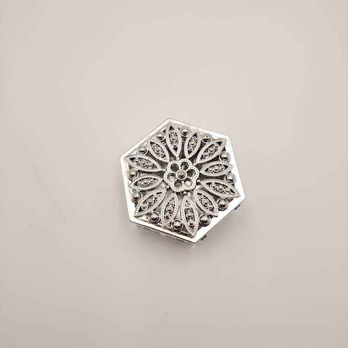 1pc Contemporary Hexagonal Jewelry Box