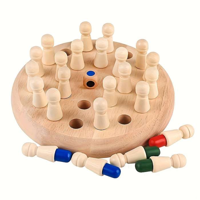 Wooden Memory Match Game