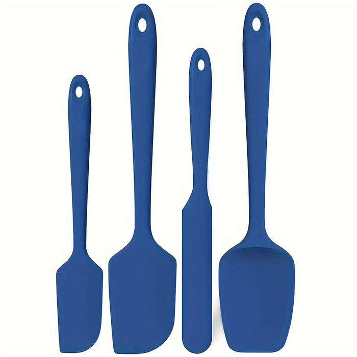 4pcs Heat Resistant Silicone Spatula Set