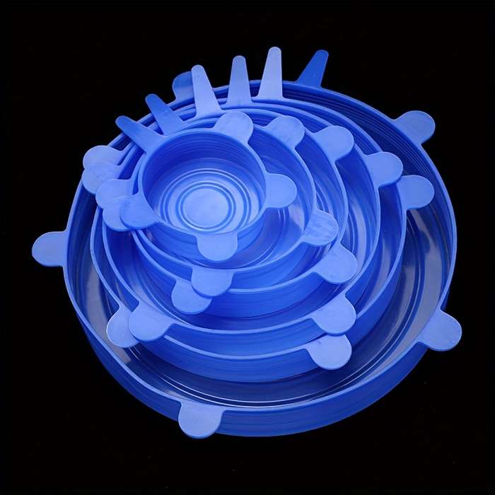6pcs Reusable Silicone Stretch Lids