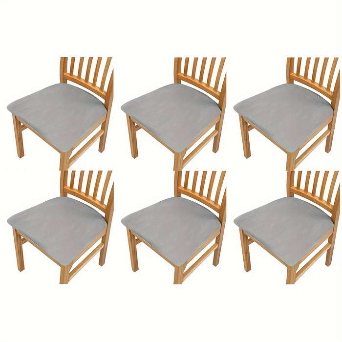 Set Of 4 Waterproof Elastic Milk Fiber Fabric Stool Covers