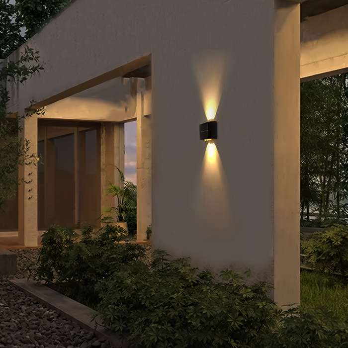 Solar Fence Light Up And Down Lighting