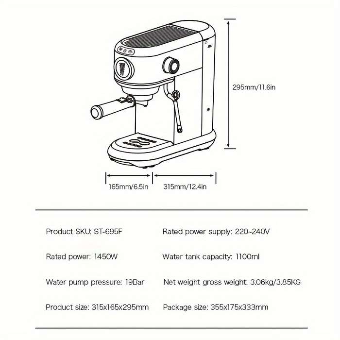 Stainless Steel Espresso Machine