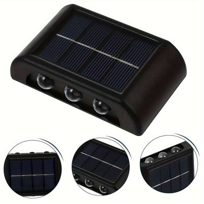 Solar Fence Light Up And Down Lighting