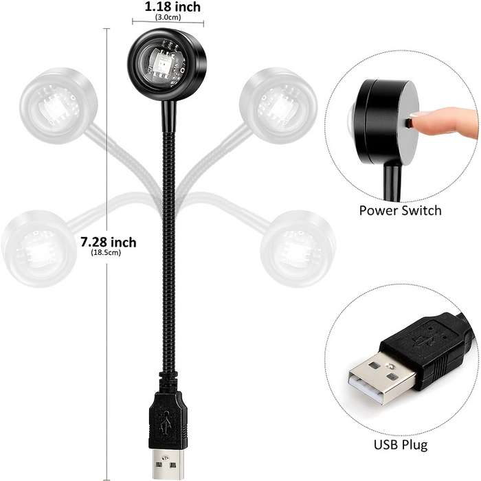 Sunset USB Projection Lamp