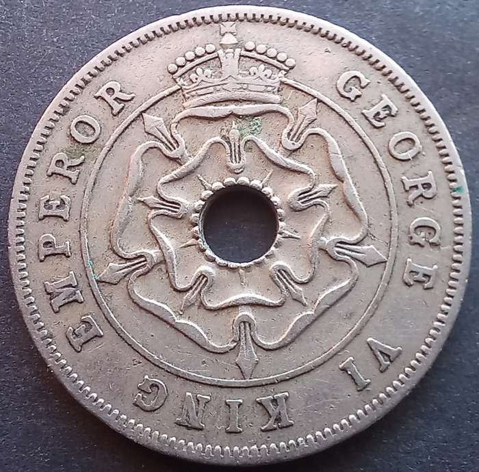 Southern Rhodesia 1938 Nickel 1 penny