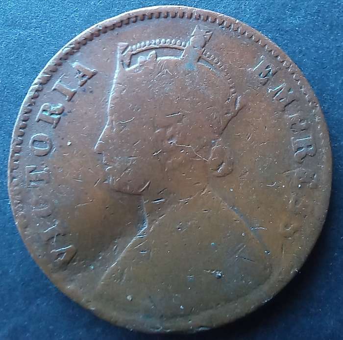 1896 1/4 Anna of India