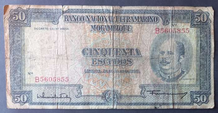 Mozambique 50 Escudos 1958
