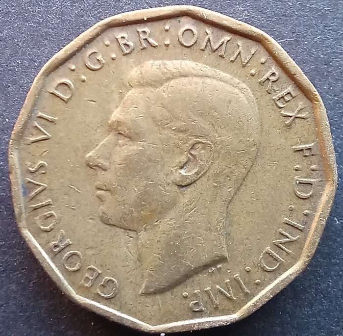 Great Britain 1943 Three Pence
