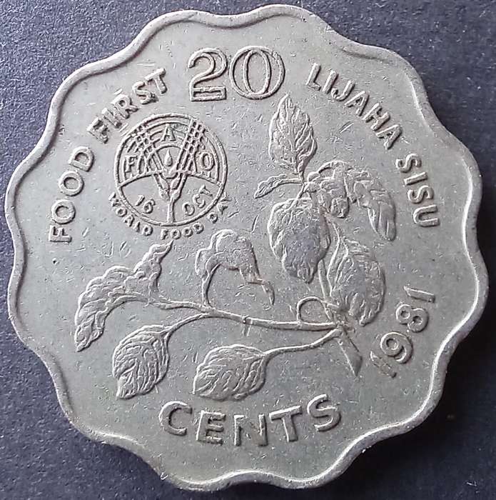 Swaziland 1981 20 Cents