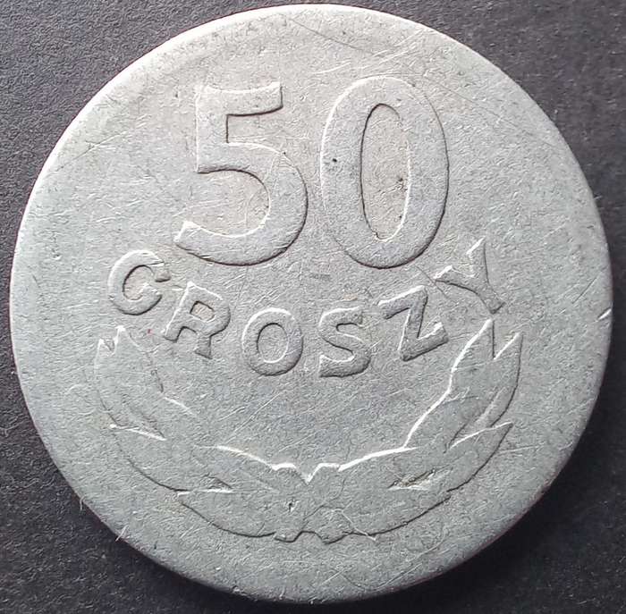 Poland 1949 50 Groszy