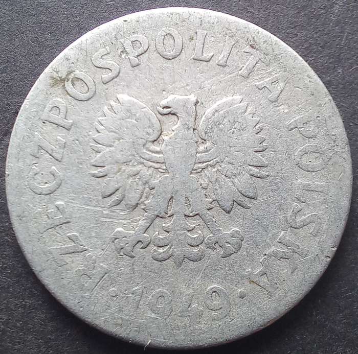 Poland 1949 50 Groszy