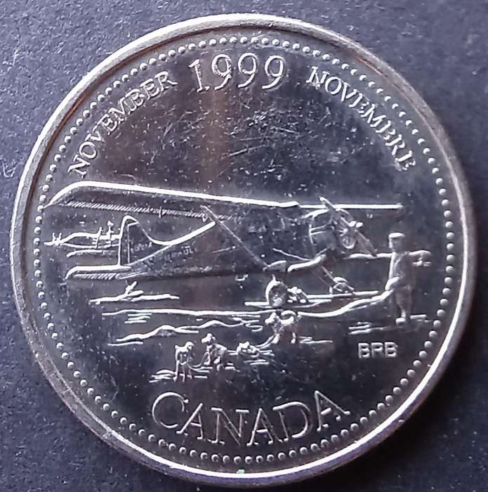 Canada 1999 25 Cent History of Canada