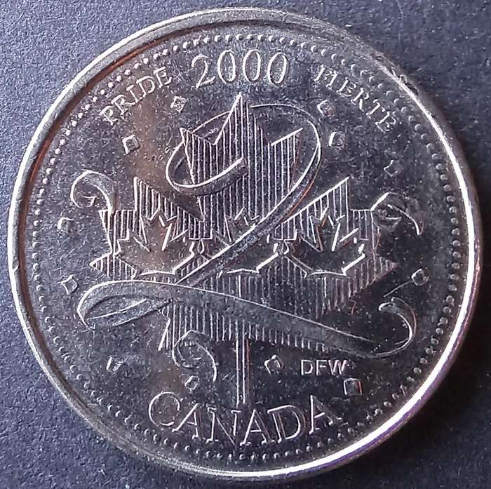 Canada 2000 25 Cent Pride series