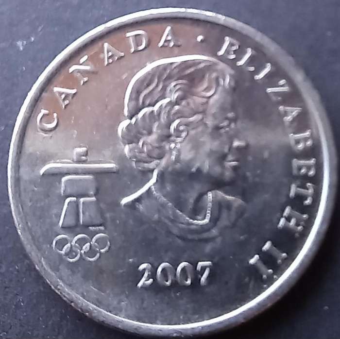 Canada 2009 25 Cent Commemorating 2010 Winter Olympic Ice Hockey