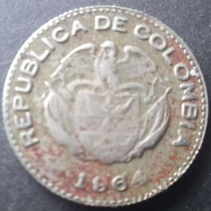 Colombia 1864 10 Centavos