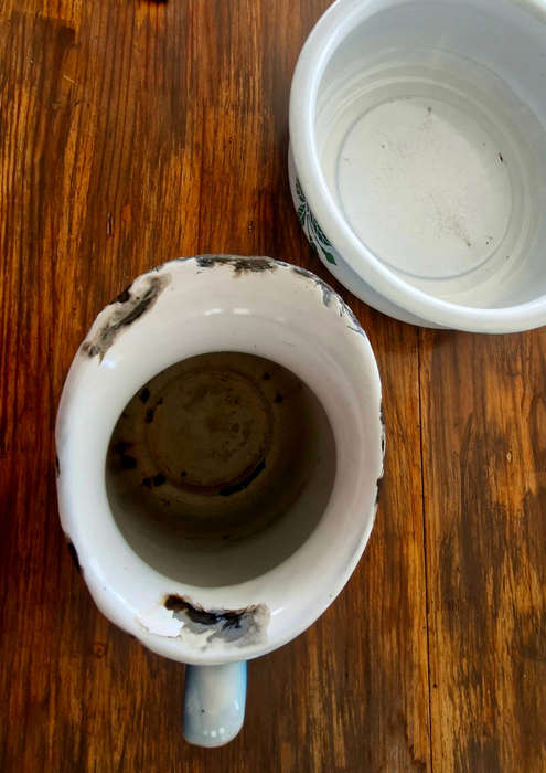 Enamel Wash basin and Pitcher